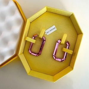 Swarovski lucent hoop earrings